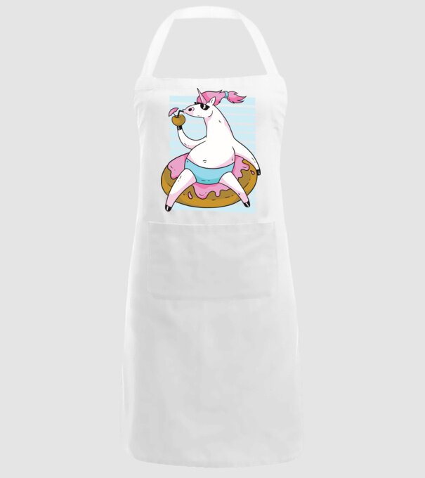 Unicorn în vacanță model alb pe tricou