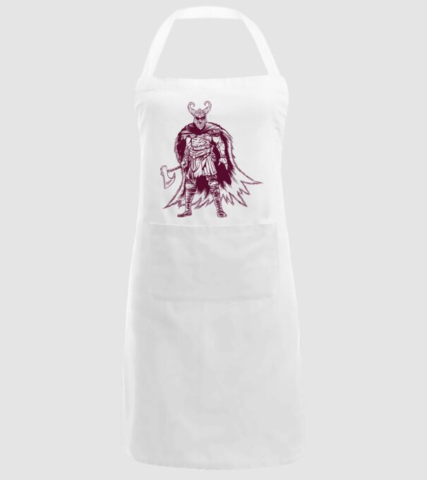 Războinic Odin Viking model alb pe tricou