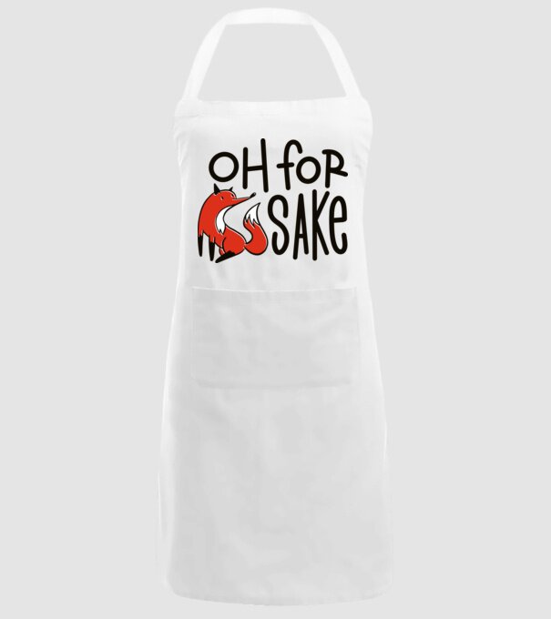 Oh for Fox Sake tricou cu vulpe model alb pe tricou