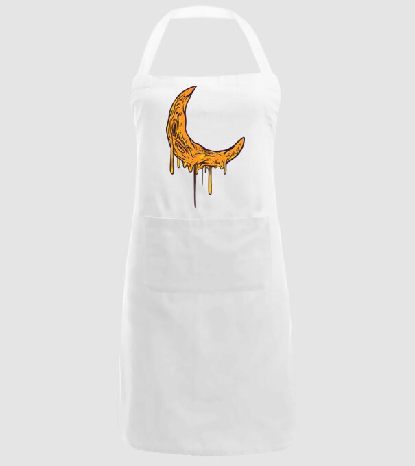 Luna topindu-se model alb pe tricou