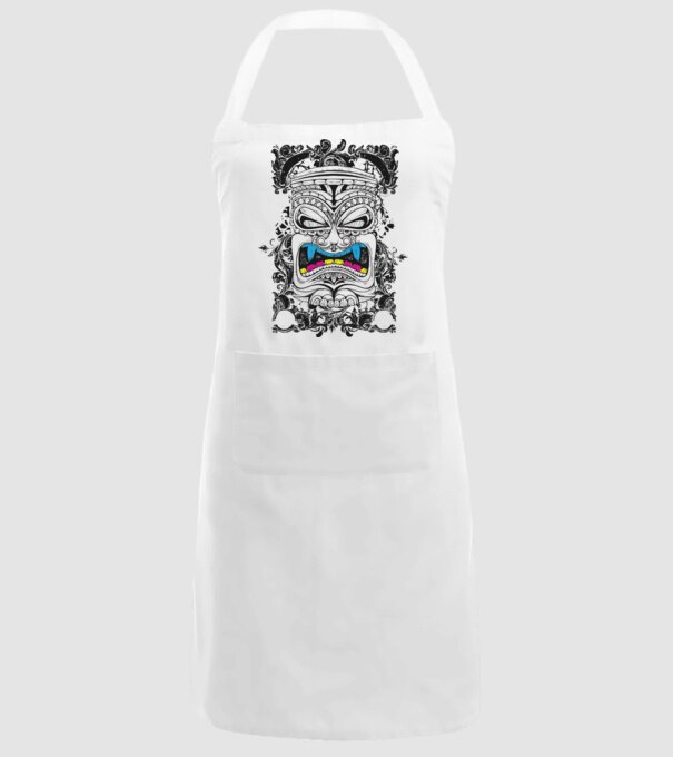 Stâlp totem antic model alb pe tricou