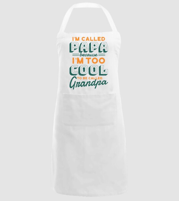 Mi se spune Tată pentru că sunt prea cool pentru a fi Bunic model alb pe tricou
