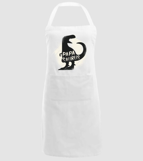 papasaurus model alb pe tricou