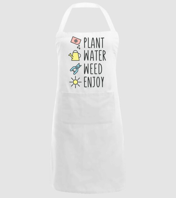 Plant Water Weed Enjoy model alb pe tricou