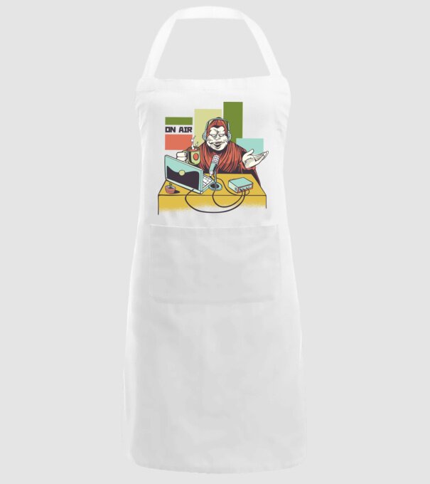 Yeti cu Radio model alb pe tricou