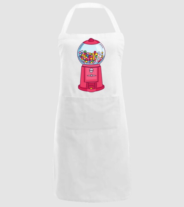 Automat Gumă de mestecat model alb pe tricou