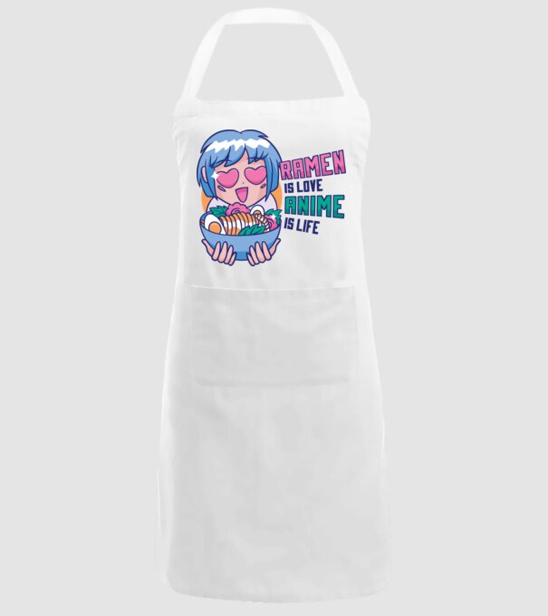 Ramen is Love Anime is Life model alb pe tricou