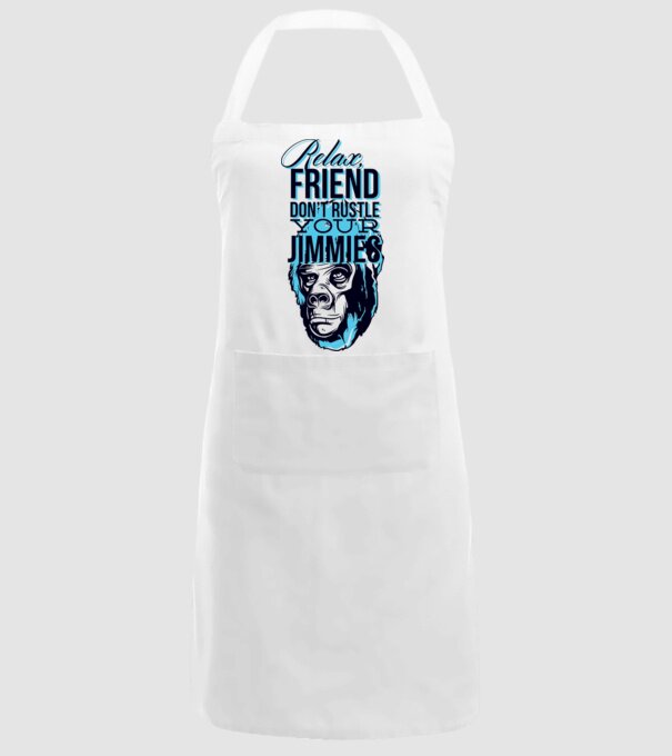 Relax Friend model alb pe tricou