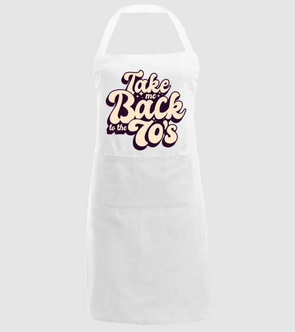 'Retro - Take me back to the 70''s' model alb pe tricou