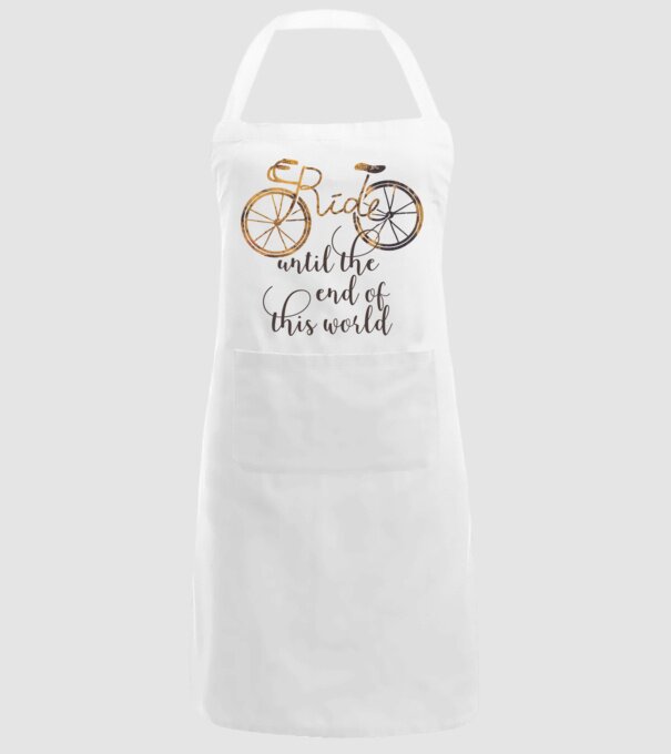 Ride until the end of this world model alb pe tricou