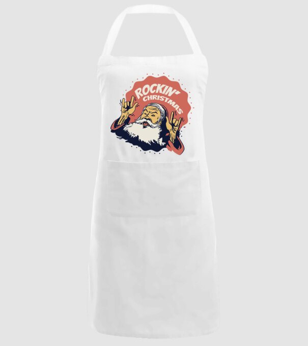 'Rockin'' Christmas Crăciun' model alb pe tricou