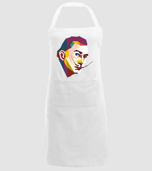Salvador Dali abstract model alb pe tricou
