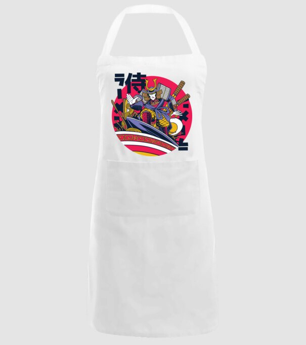 Samurai Ramen Surf model alb pe tricou