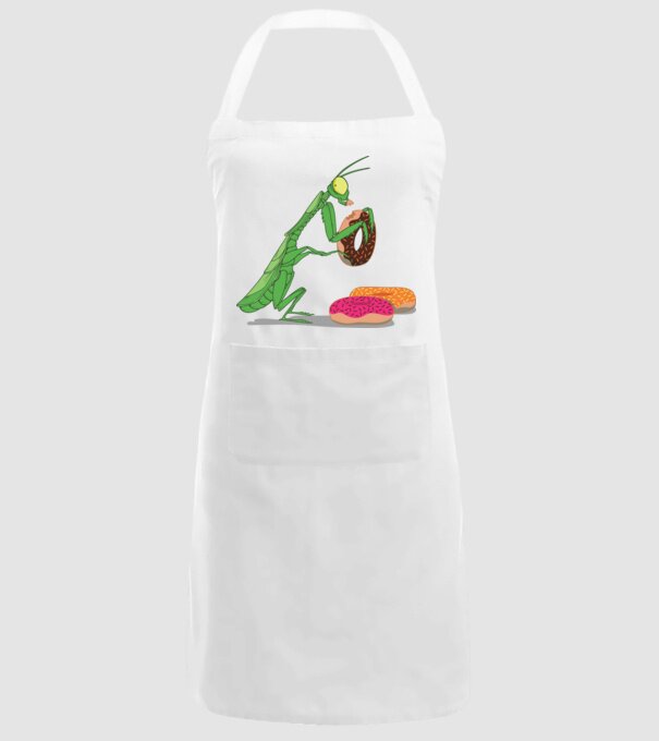 Lăcustă cu gogoașă model alb pe tricou