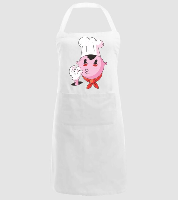 Degustare bucătar model alb pe tricou