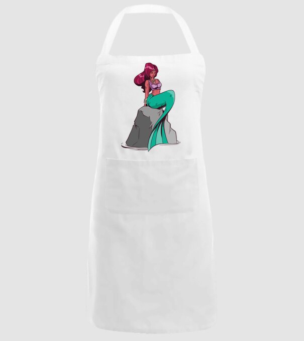 Sirenă model alb pe tricou