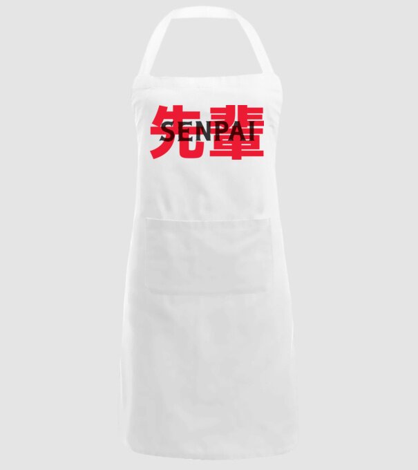 Senpai model alb pe tricou