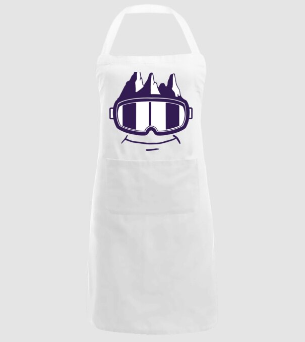 Ochelari de schi Smiley model alb pe tricou