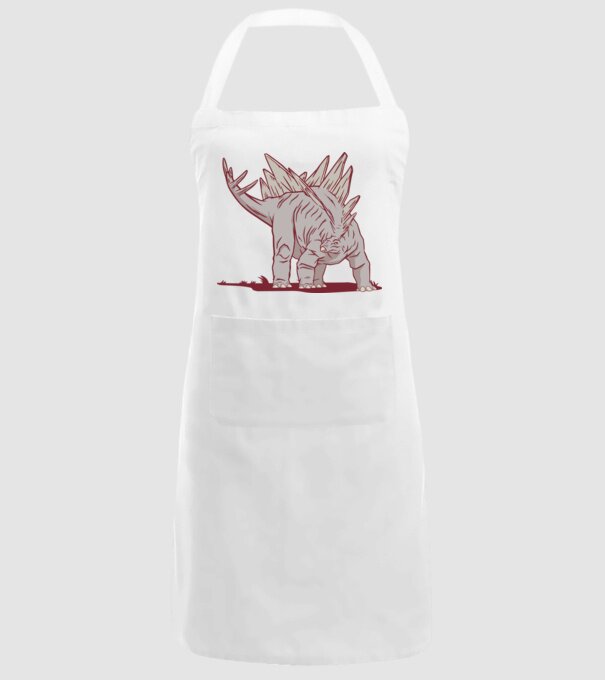 Stegosaurus dinozaur model alb pe tricou