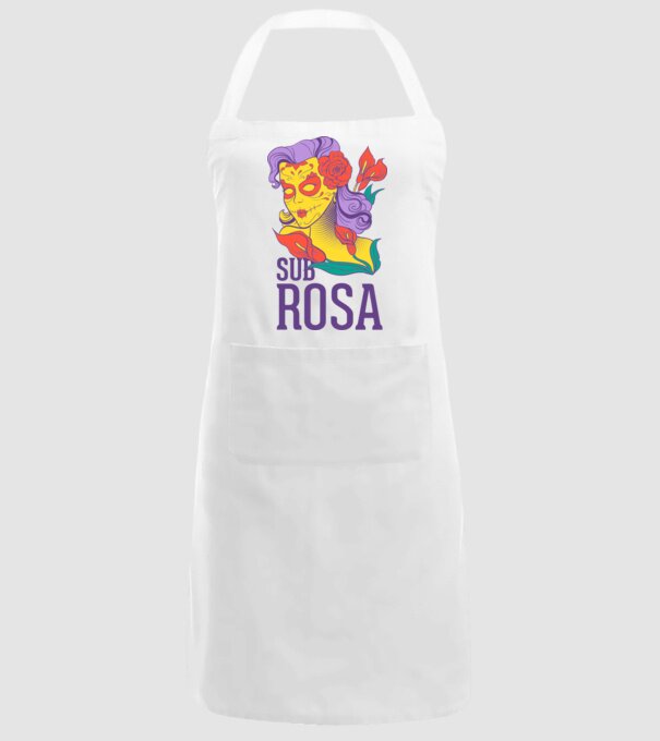 Sub Rosa model alb pe tricou