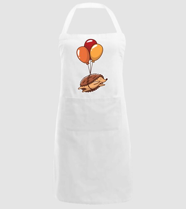 Arici cu balon model alb pe tricou