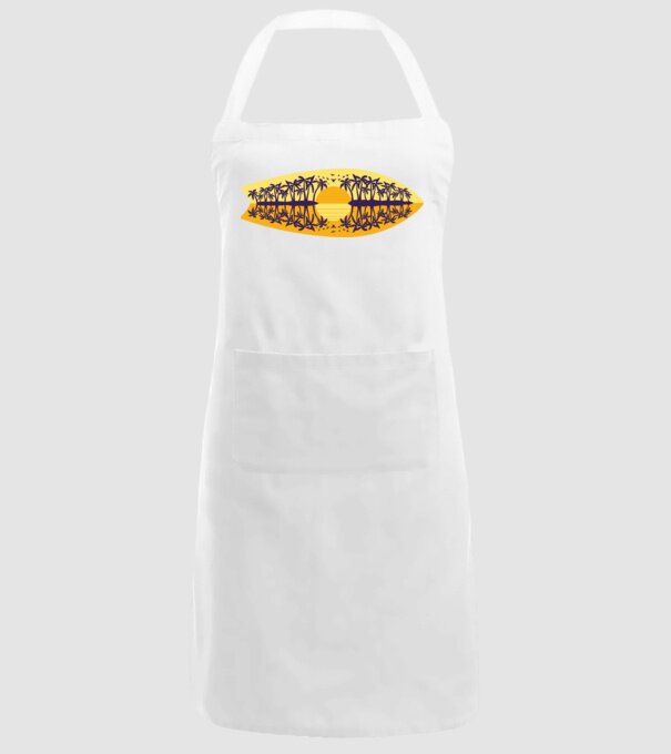 Surfboard model alb pe tricou
