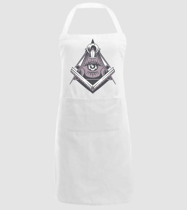 Masoni Illuminati model alb pe tricou