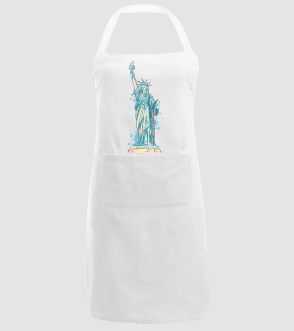 Statuia Libertății model alb pe tricou
