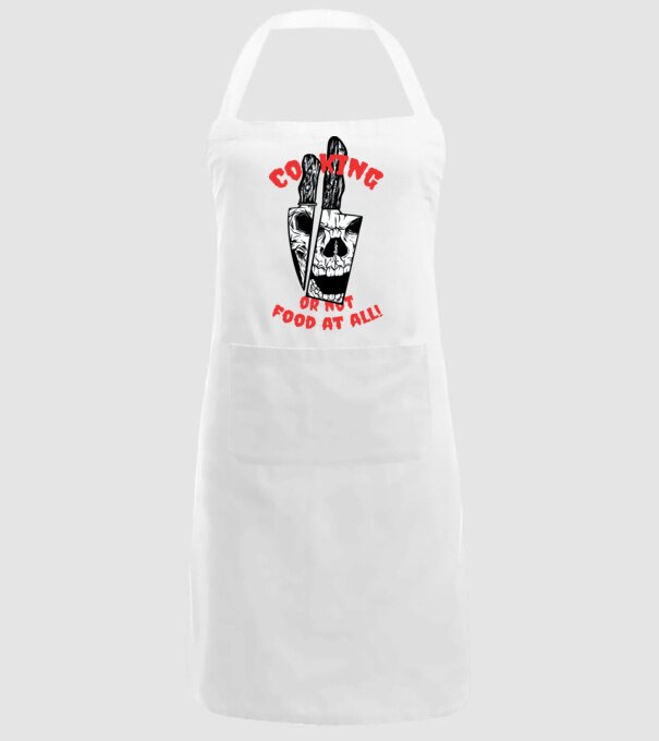 Cuțite de bucătar model alb pe tricou