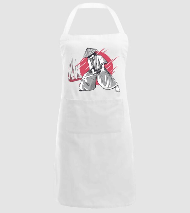 Sabie de samurai model alb pe tricou