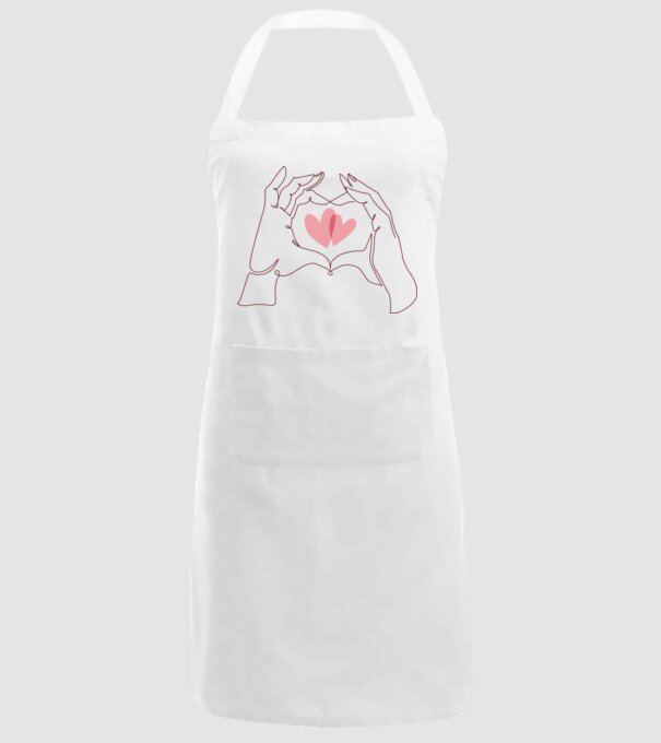 Dragoste Valentine inimă model alb pe tricou