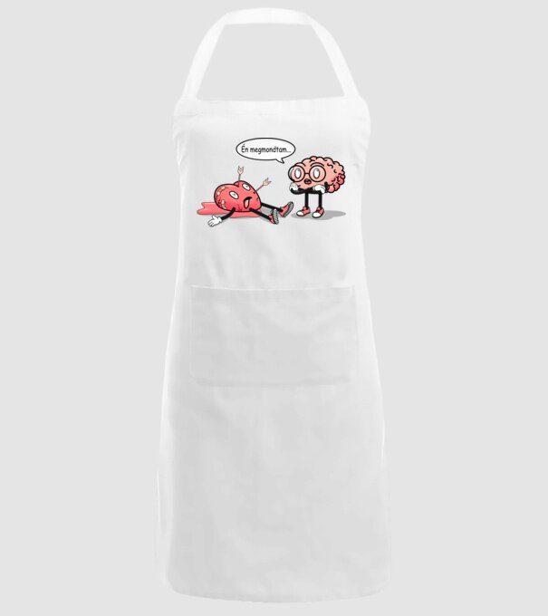 Inimă frântă - Terapie creier vs inimă model alb pe tricou