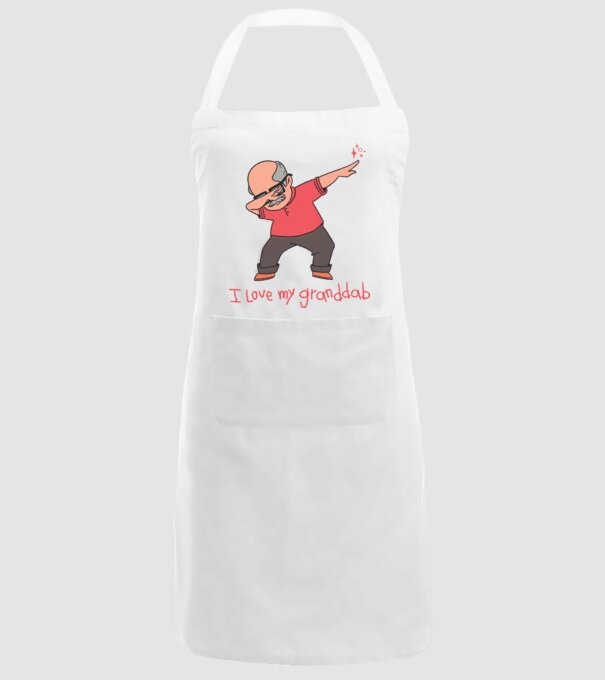 Îl iubesc pe bunicul meu model alb pe tricou