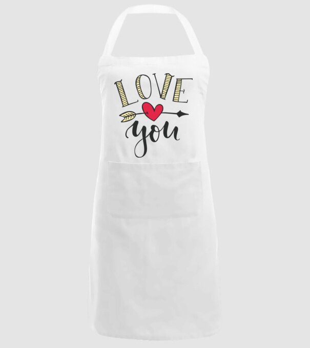 'Te iubesc tricou pentru Valentine''s Day' model alb pe tricou