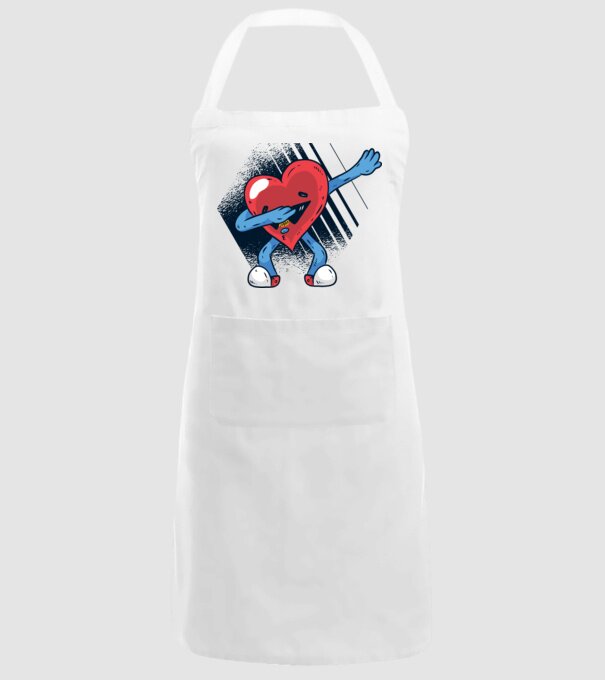 'Inimă DAB Floss Heart tricou amuzant pentru Valentine''s Day' model alb pe tricou