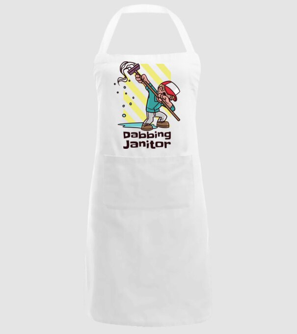 Cleaning DAB model alb pe tricou
