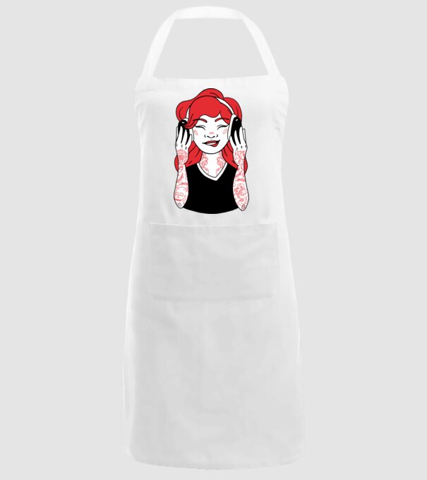 Fată Gamer tatuată model alb pe tricou