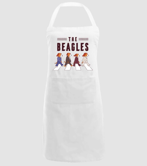 The Beagles model alb pe tricou