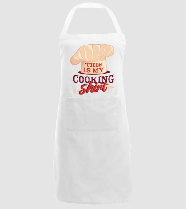 This is my Cooking Shirt model alb pe tricou