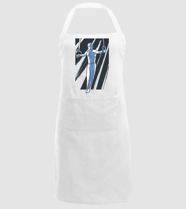 Inel de gimnastică tricou Gimnastică model alb pe tricou