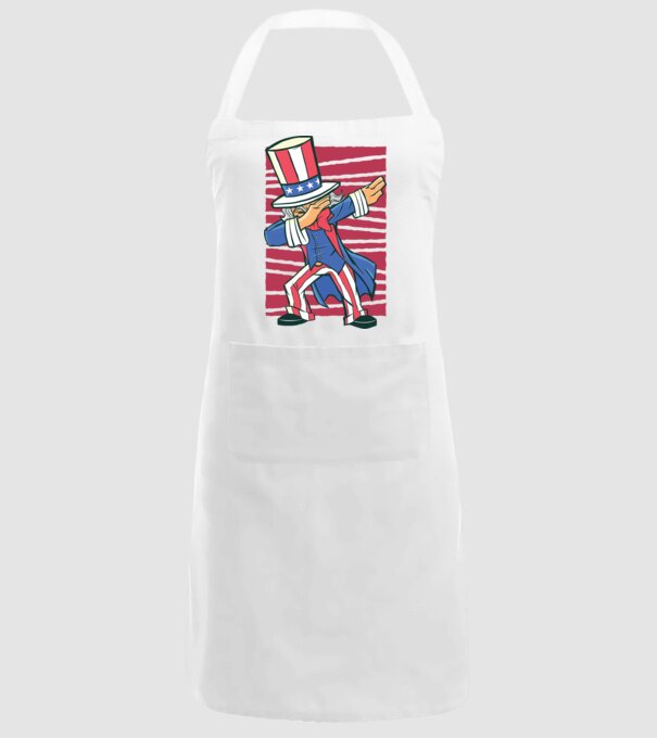 Uncle Sam DAB model alb pe tricou