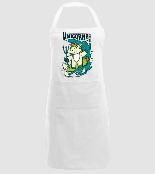 Unicorn regele apelor model alb pe tricou