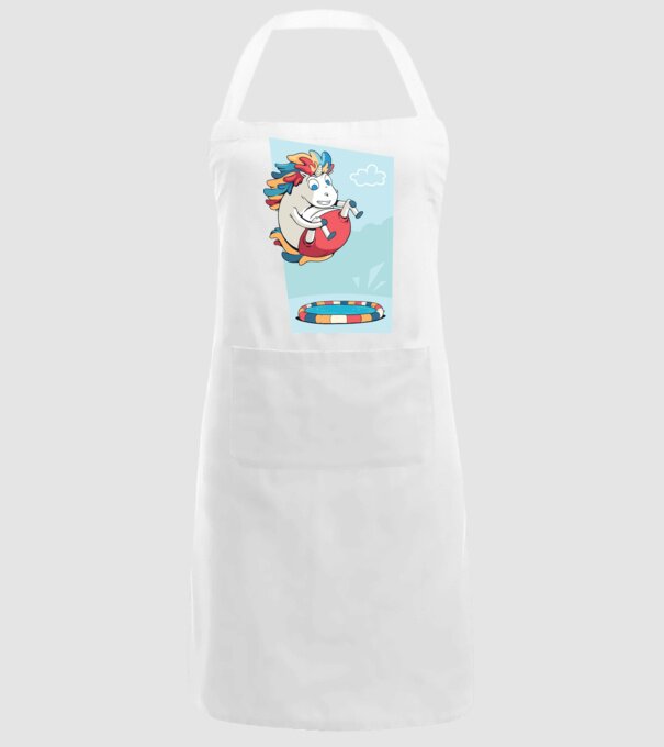Bombă Unicorn model alb pe tricou