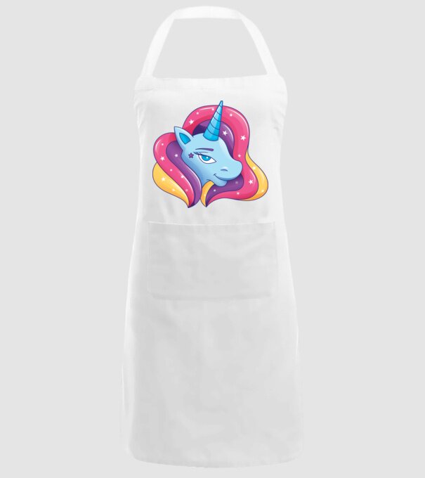 Cap de unicorn model alb pe tricou