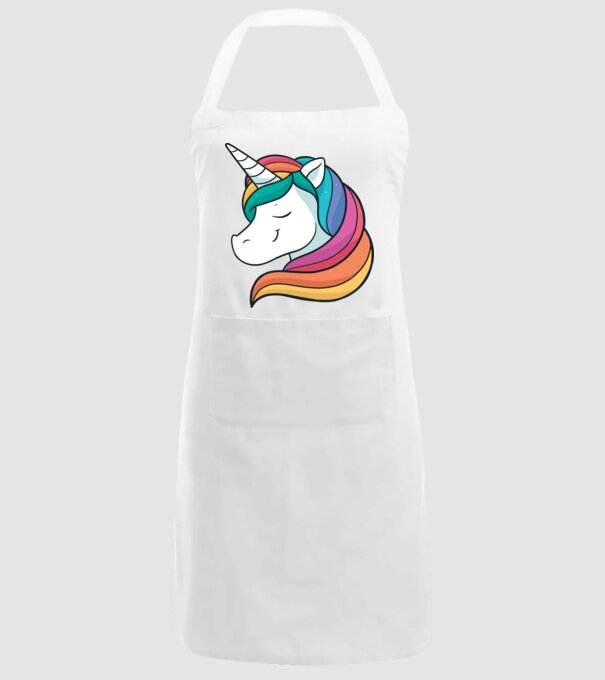 Cap de unicorn model alb pe tricou