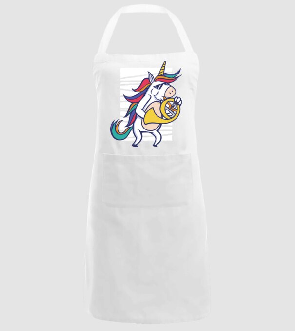 Unicorn Corn model alb pe tricou