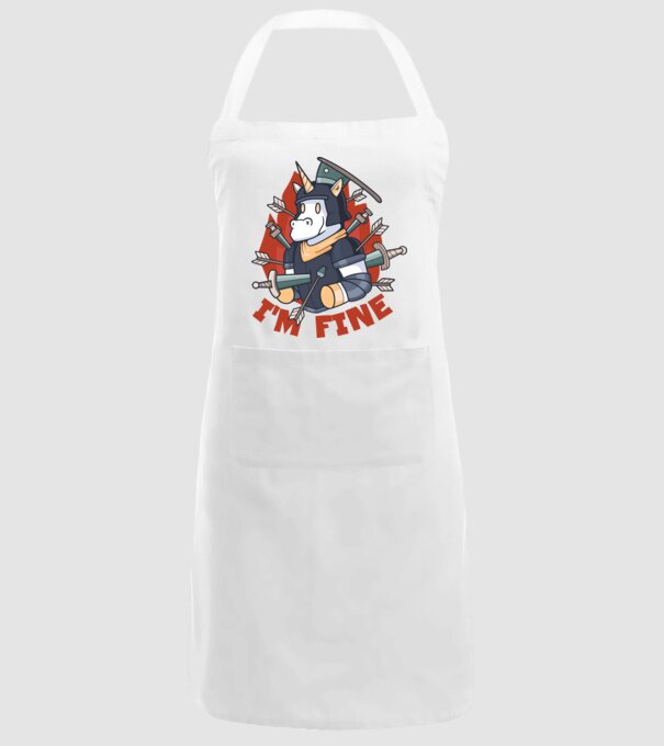 Cavaler Unicorn model alb pe tricou