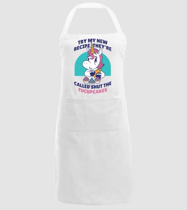 Unicorn Rețetă model alb pe tricou