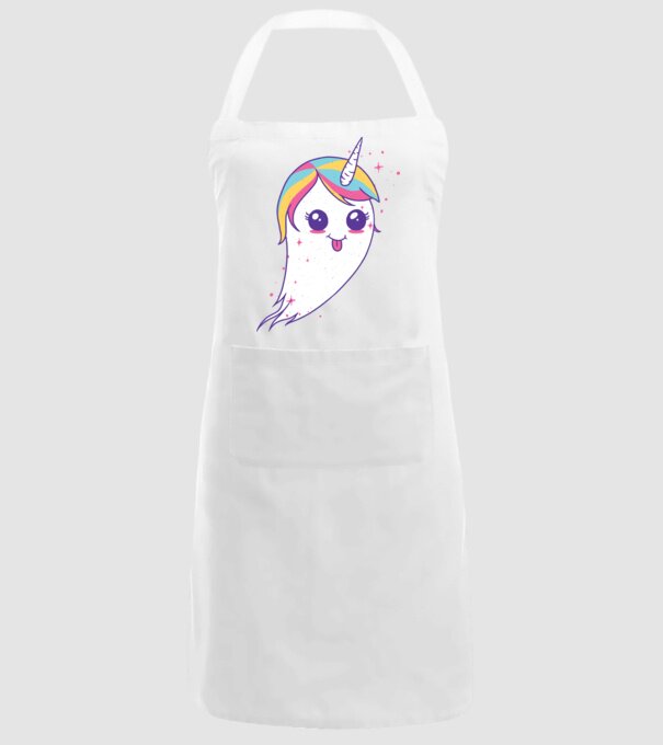 Unicorn Fantoma model alb pe tricou