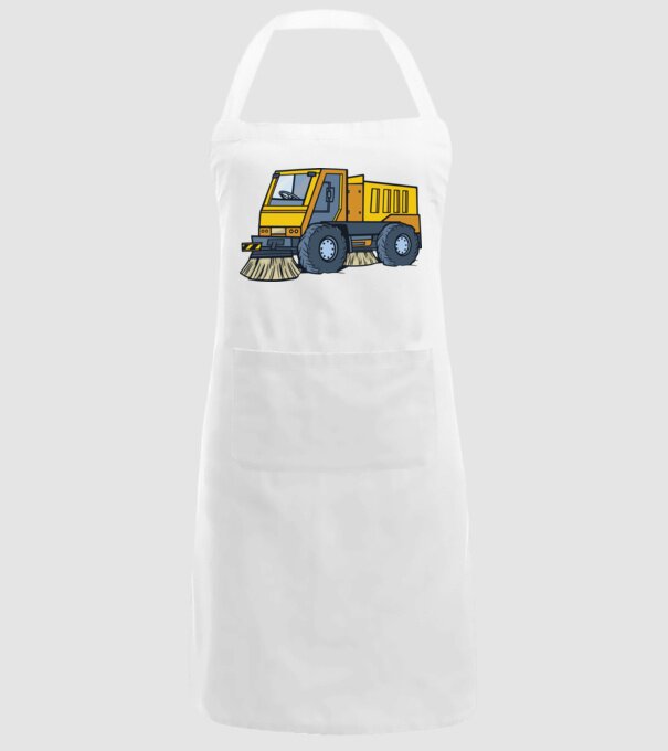 Camion spălare străzi model alb pe tricou
